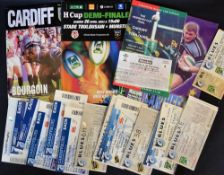 1996 Inaugural Heineken Cup Final programme and ticket - Cardiff (18) v Toulouse (21) played at