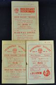 Accrington Stanley v Darlington football programmes including 1955/56, 1956/57, 1958/59. Fair-good