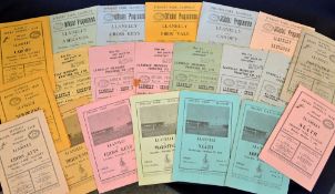 21x Llanelli v Welsh club rugby programmes from the 1960s (H) to incl Aberavon, Bridgend, Cardiff,
