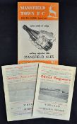 1950s Accrington Stanley football programmes aways including Wrexham 1955/56, 1956/57 and