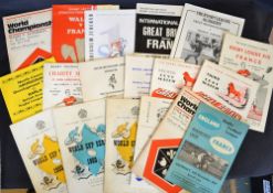 International Rugby League programmes from 1950 onwards including Gt Britain on Tour, World