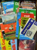 Selection of League Cup Final football programmes including 1965 Chelsea v Leicester City,