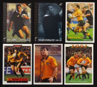 Collection of New Zealand and Australia rugby trade cards from the 1990s to incl The All Blacks "The