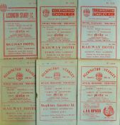 1950s Accrington Stanley v Mansfield Town football programmes including 1955/56, 1956/57, 1957/58,