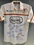 Bradford Bulls rugby league signed official merchandise shirt 2000/02 - signed below Sponsors