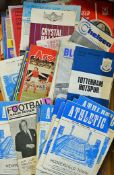 Mixed Selection of 1970s onwards football programmes teams include League and Cup matches, South