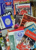 Mixed European Selection of 1960 onwards football programmes to include 1957 Manchester United v