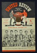 1952 Charity Shield match football programme Manchester United v Newcastle United at Old Trafford 24