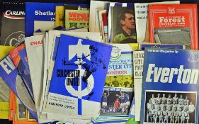1960s Onwards assorted football programme selection including ex-league, postponed matches,