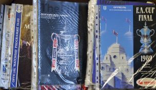 1970 -2015 FA Cup Finals football programme selection extensive collection, including Chelsea v