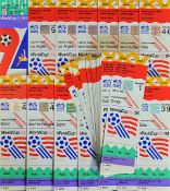 World Cup 1994 Collection of Media football Tickets a complete set (52), general condition is good