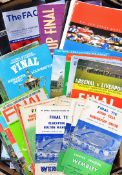 FA Cup Final football programme selection from 1952 onwards including 1952 Arsenal v Newcastle