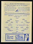 1936/37 Chelsea v Manchester United football programme Division 1, 27 Feb, in good condition, staple