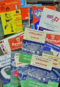 Selection of International football programmes includes Scotland, Wales, England, Northern Ireland