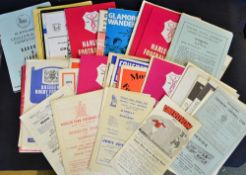 Collection of 1960/70/80s Llanelli rugby programmes (Away) - teams incl 12x 60s, 34x 70s and 13x