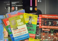 Football League Cup football programmes including Milk, Rumbelow, Worthington and Coca Cola Cup