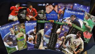 2005 Six Nations Rugby programmes - a complete set of rugby programmes for the six nations with
