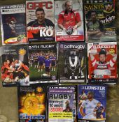 Large collection of Llanelli Scarlets rugby programmes (A) from 2003/04 to 2014/15 - to incl