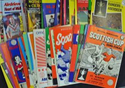 Collection of Scottish Cup Semi-Final football programmes 1958-1999 including Motherwell v Clyde