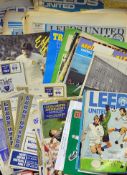 Assorted selection of 1960 onwards football programmes predominantly Leeds United 1958 v