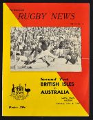 1966 British Lions vs Australia rugby programme - 2nd test played on Saturday 4th June, Lions