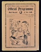 1937/38 Tottenham Hotspur v Manchester United football programme Division 2, 9 Oct, in good