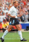 Stuart Pearce signed colour print in England strip, overall 46 x 61cm, mfg.
