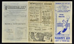 1946/47 Newcastle United football programmes Newcastle Utd v Swansea Town (1st home game after WW2),