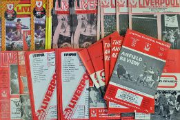 Selection of Liverpool 1971-85 European football programmes including 1971 v Bayern Munich, 1971 v