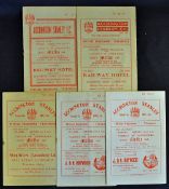Accrington Stanley v Stockport County football programme selection including 1954/55, 1955/56,