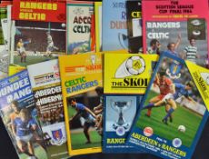 Collection of Scottish League Cup Final football programmes 1962 onwards including 1962-1967, 1969-