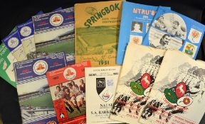 Collection of South Africa rugby programmes from 1951- to incl Springbok trial '51 (Newlands), 2x