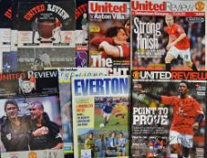 Selection of Signed Manchester United football programmes from 1960-2009 onwards most programmes