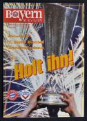 1995/96 UEFA Cup Final Bayern Munich v Bordeaux football programme date 1 May, 1st Leg programme,