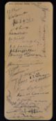 Rare 1935/36 New Zealand All Black rugby tour to the UK signed autograph album page - signed by