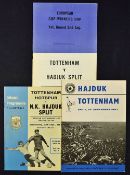 Tottenham Hotspur football programmes 1967/1968 v Hajduk Split, v Hajduk Split (Souvenir-