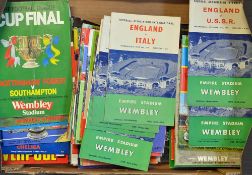 Collection of Big Match football programmes to include 1954 England v Wales, 1956 v Brazil, 1957 v