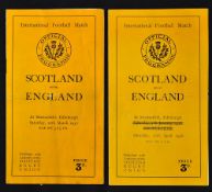 1937 and 1946 Scotland v England rugby programmes - played at Murrayfield on 20th March, England's