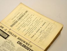 1899 Wisden Cricketers' Almanack -36th edition - original paper wrappers, front cover missing, paper