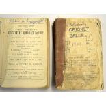 1902 Wisden Cricketers' Almanack - 39th edition missing the original front paper wrapper, c/w
