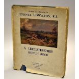 Lionel Edwards, R.I. book on hunting - titled "A Leicestershire Sketch Book" 1st edition 1935