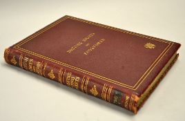 Leather bound sports book titled-"British Sports and Sportsman-Athletic Sports-Tennis- Rackets and