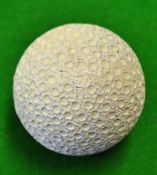 Extremely rare lunar pattern rubber core golf ball c.1897 - stamped to each pole with letters P-WF-P