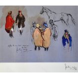 1993 Grand National Signed John Kay Print a colour print inscribed 'After the race that never was,