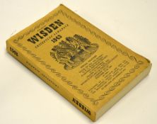 1943 Wisden Cricketers' Almanack (Wartime) - 80th edition (5600 copies) complete with the original