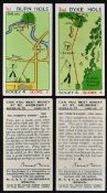 Selection of 1933 Churchman's Golfing Cigarette Cards 'Can You Beat Bogey At St Andrews', general