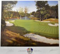 Baxter, Graeme 1999 Ryder Cup signed colour print - celebrating the 1999 Ryder Cup held at The