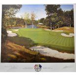 Baxter, Graeme 1999 Ryder Cup signed colour print - celebrating the 1999 Ryder Cup held at The