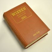 1961 Wisden Cricketers' Almanack - 98th edition, original hardback, some spill marks to spine,