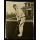 Sir Jack Hobbs (Surrey and England) signed cricket photograph - vintage photograph showing Hobbs